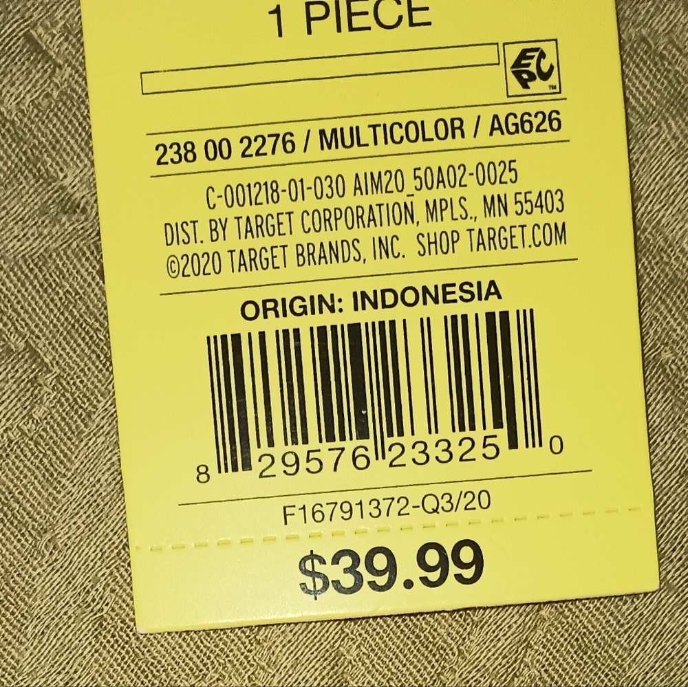 NWT All In Motion Designer Swimsuit (12-14) - Picture 5 of 5